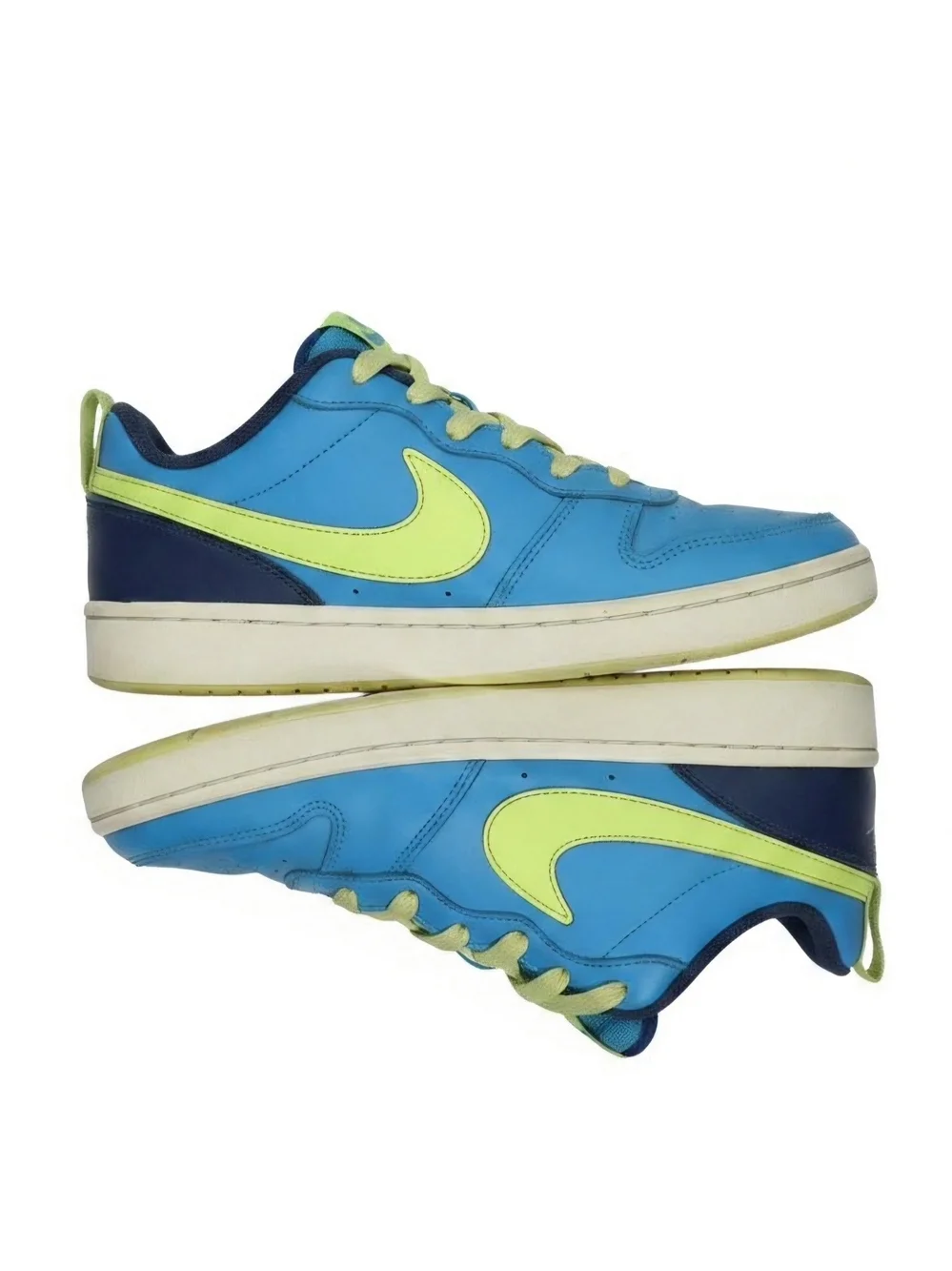 Nike Kids' Blue & Lime Low-Top Sneakers